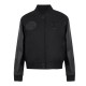 Atlanta Hawks Triple Black Varsity Wool and Leather Jacket Atlanta Hawks Triple Black Varsity Wool and Leather Jacket