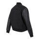 Atlanta Hawks Triple Black Varsity Wool and Leather Jacket Atlanta Hawks Triple Black Varsity Wool and Leather Jacket