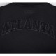 Atlanta Hawks Triple Black Varsity Wool and Leather Jacket Atlanta Hawks Triple Black Varsity Wool and Leather Jacket