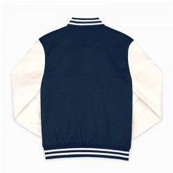 Auburn Tigers Navy and Off White Varsity Jacket