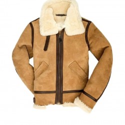 B3 Bomber Suede Leather Shearling Jacket B3 Bomber Suede Leather Shearling Jacket