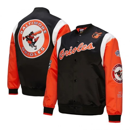 Baltimore Orioles Cooperstown Team Origins Satin Jacket Baltimore Orioles Cooperstown Team Origins Satin Jacket