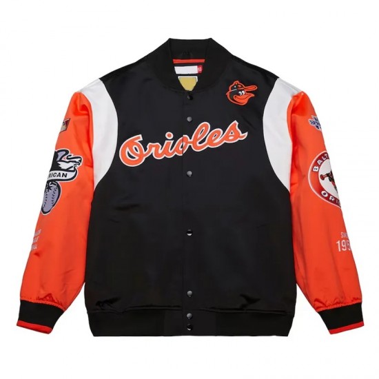 Baltimore Orioles Cooperstown Team Origins Satin Jacket Baltimore Orioles Cooperstown Team Origins Satin Jacket