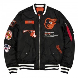 Full-Zip Baltimore Orioles Black Bomber Jacket | Best Deal