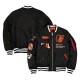 Baltimore Orioles Full-Zip Black Bomber Jacket