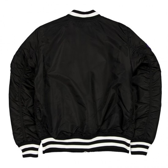 Baltimore Orioles Full-Zip Black Bomber Jacket