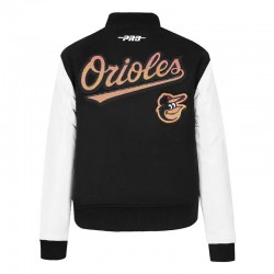 Baltimore Orioles Game Day Classics Black Varsity Jacket