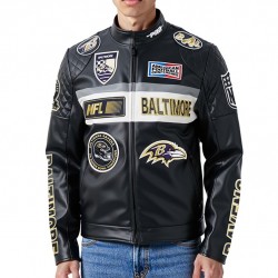Baltimore Ravens Men's Moto Jacket