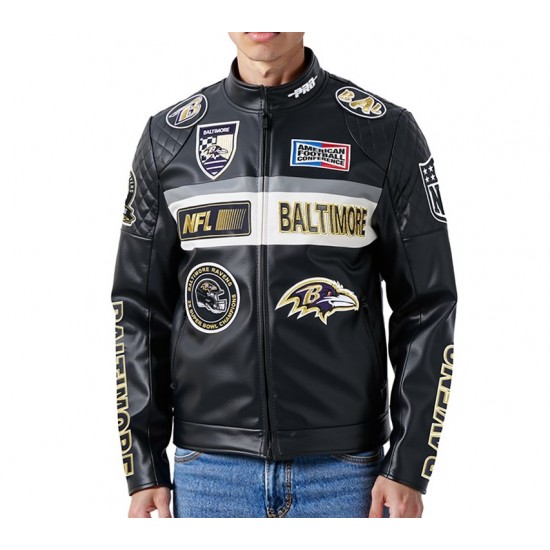 Baltimore Ravens Men's Moto Jacket