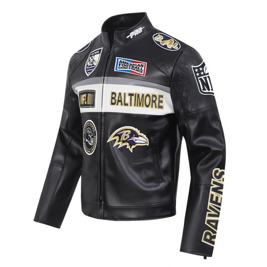 Baltimore Ravens Men's Moto Jacket