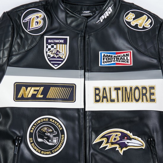 Baltimore Ravens Men's Moto Jacket