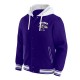 Baltimore Ravens Purple Cotton Hooded Jacket Baltimore Ravens Purple Cotton Hooded Jacket