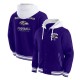 Baltimore Ravens Purple Cotton Hooded Jacket Baltimore Ravens Purple Cotton Hooded Jacket