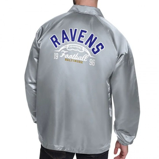 Baltimore Ravens Retro Logo Coaches Jacket