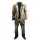 Bane Leather Buffing Brown Trench Coat Jacket