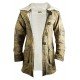Bane Leather Buffing Brown Trench Coat Jacket