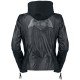 Batwoman Black Leather Jacket with Hood and batwoman logo on the back side.