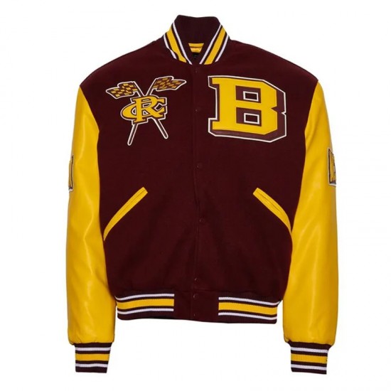 Bethune Cookman University Maroon and Gold Varsity Jacket Bethune Cookman University Maroon and Gold Varsity Jacket