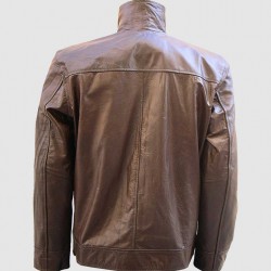 Biker Leather Jacket in Brown Biker Leather Jacket in Brown