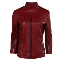 Biohazard Death Island Claire Redfield Real Leather Jacket Biohazard Death Island Claire Redfield Real Leather Jacket