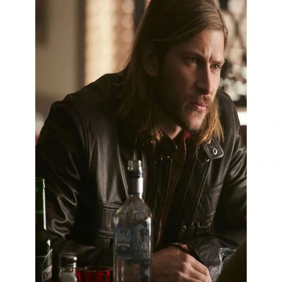 Bitten Clayton Danvers Full-Zip Leather Black Jacket