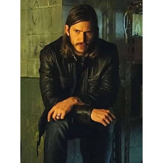 Bitten Clayton Danvers Full-Zip Leather Black Jacket