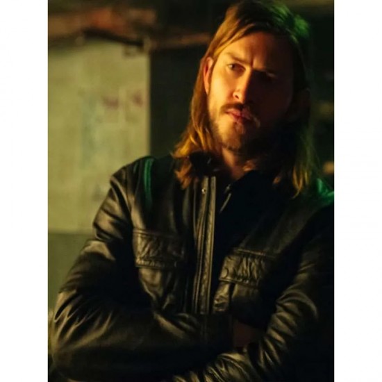 Bitten Clayton Danvers Full-Zip Leather Black Jacket