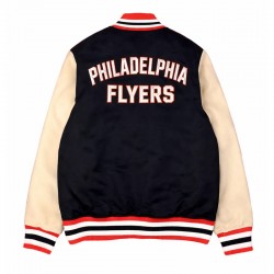 Black/Beige Philadelphia Flyers Varsity Jacket