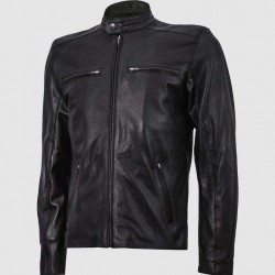Black Cafe Racer Summer Jacket Black Cafe Racer Summer Jacket