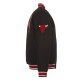 Black Full-Snap Chicago Bulls Wool Varsity Jacket Black Full-Snap Chicago Bulls Wool Varsity Jacket