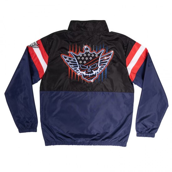 Black/Navy Cody Rhodes Neon Nightmare Windbreaker Jacket Black/Navy Cody Rhodes Neon Nightmare Windbreaker Jacket