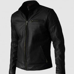 Black Premium Leather Biker Jacket Black Premium Leather Biker Jacket