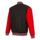 Black/Red Lansing Lugnuts Poly-Twill Full-Snap Jacket Black/Red Lansing Lugnuts Poly-Twill Full-Snap Jacket