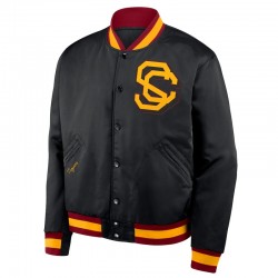 Black USC Trojans Legacy Bomber Jacket