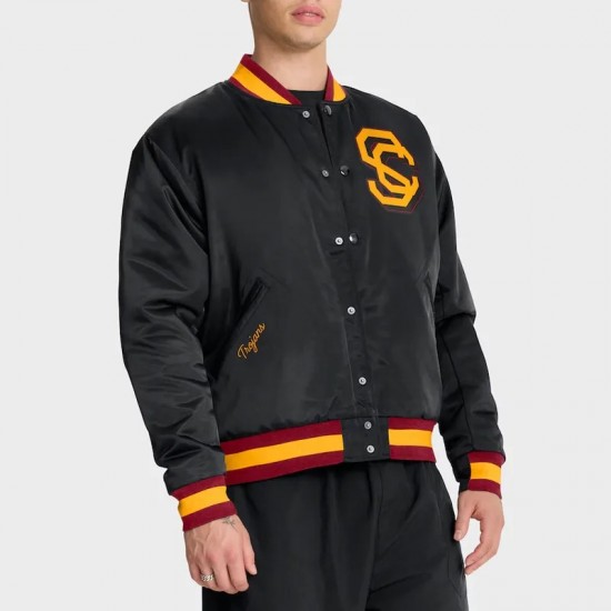 Black USC Trojans Legacy Bomber Jacket Black USC Trojans Legacy Bomber Jacket