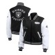 Black/White Las Vegas Raiders Varsity Full-Zip Jacket