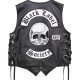 Black Label Society BLS Black Leather Biker Vest