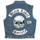 Black Label Society BLS Blue Denim Biker Vest