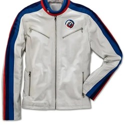 BMW Motorsport Heritage White Leather Racing Jacket BMW Motorsport Heritage White Leather Racing Jacket
