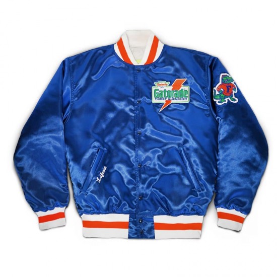 Born in the Swamp Florida Gators Royal Satin Jacket Born in the Swamp Florida Gators Royal Satin Jacket