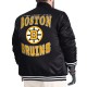 Boston Bruins Adaptive Bold Logo Varsity Satin Jacket