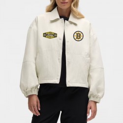 Boston Bruins Heathered Bone Coach’s Jacket