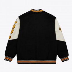 Boston Bruins Team History Black Vintage Logo Varsity Jacket Boston Bruins Team History Black Vintage Logo Varsity Jacket
