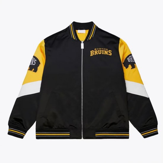 Boston Bruins Throw It Back Heavyweight Satin Jacket