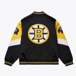 Boston Bruins Throw It Back Heavyweight Satin Jacket