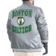 Boston Celtics Adaptive Bold Logo Varsity Satin Jacket