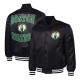 Boston Celtics Adaptive Bold Logo Varsity Satin Jacket