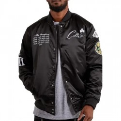 Boston Celtics Championship Satin Varsity Jacket Boston Celtics Championship Satin Varsity Jacket