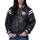 Boston Celtics High Heat Vegan Black Varsity Leather Jacket