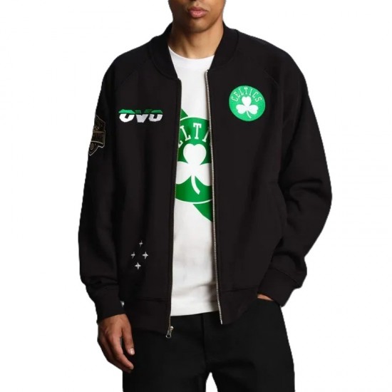 Boston Celtics Black Fleece Jacket – Owl Edition